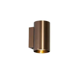 Applique moderne bronze foncé ronde - Sandy