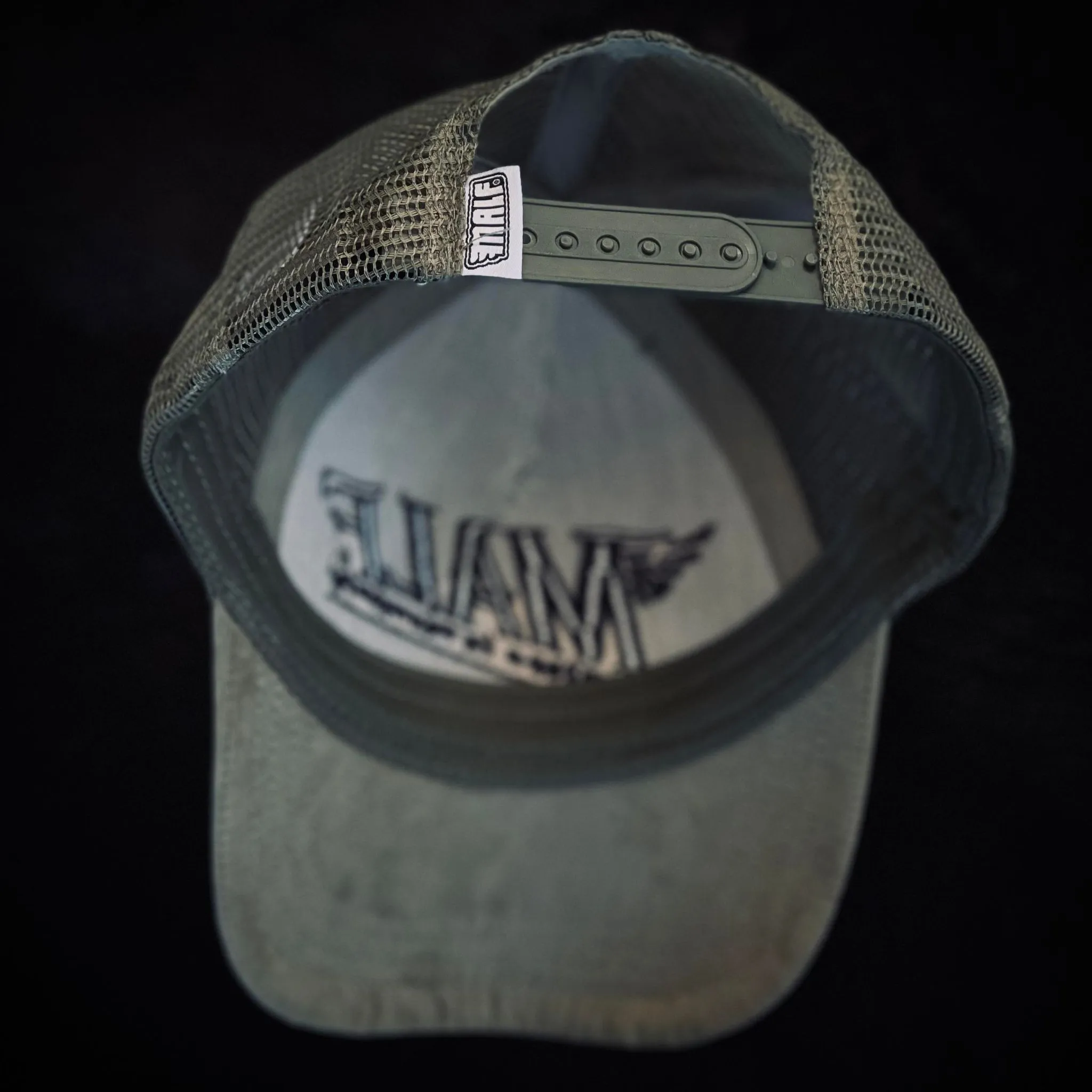 Casquette moto kaki pour homme