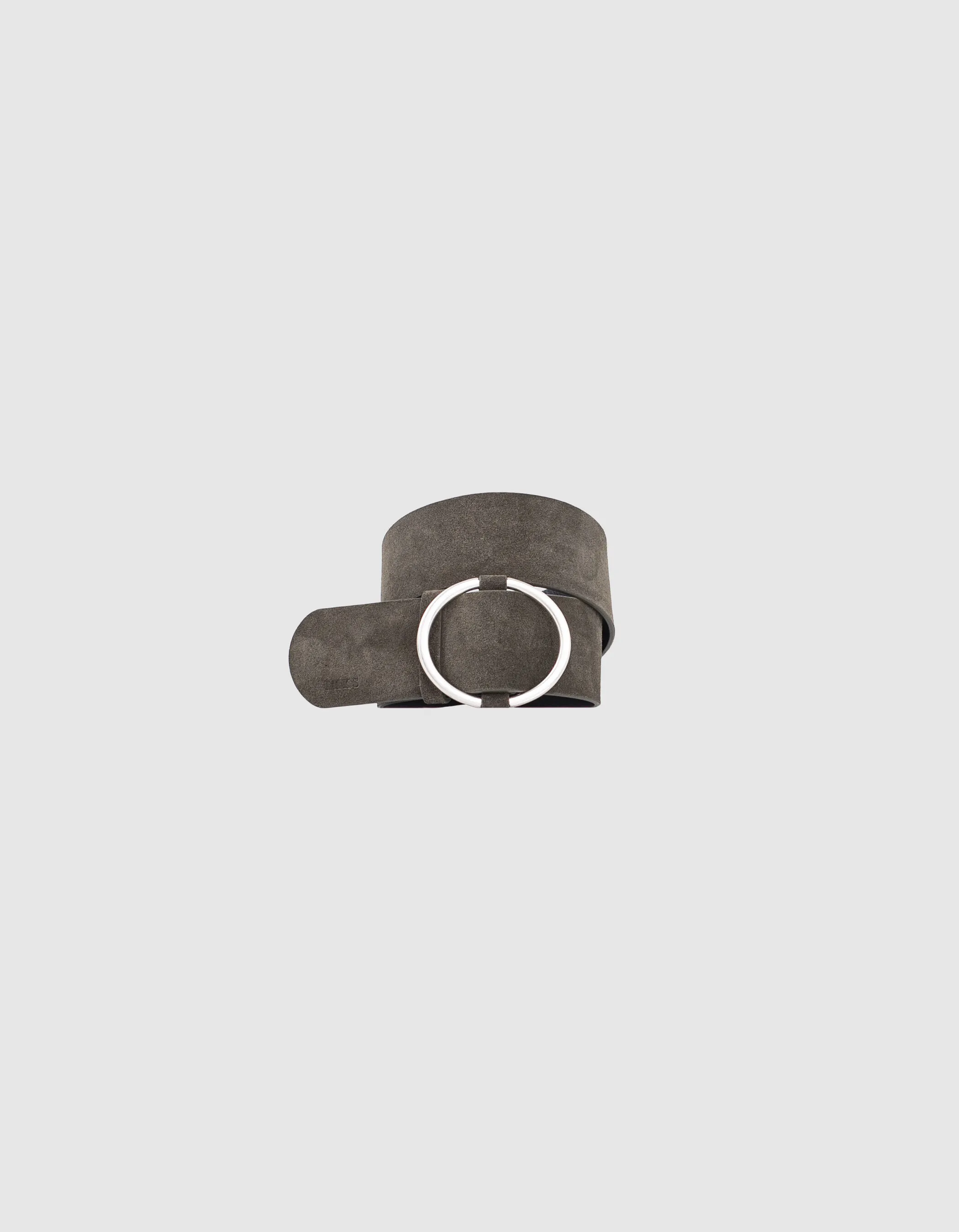 Ceinture pour robe coloris kaki boucle coulissante femme