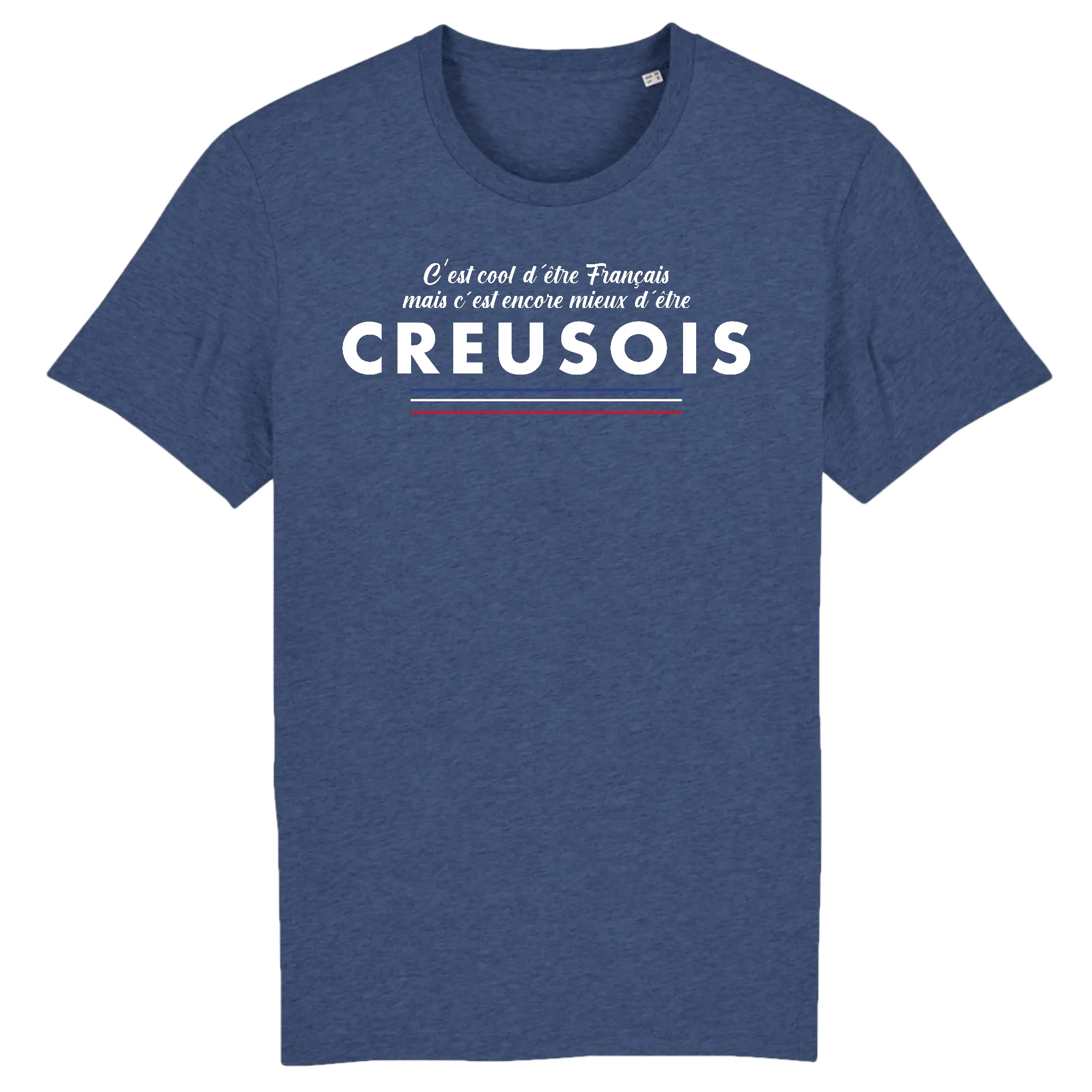 C`est cool d`être Creusois - T-shirt coton bio - imprimé FR