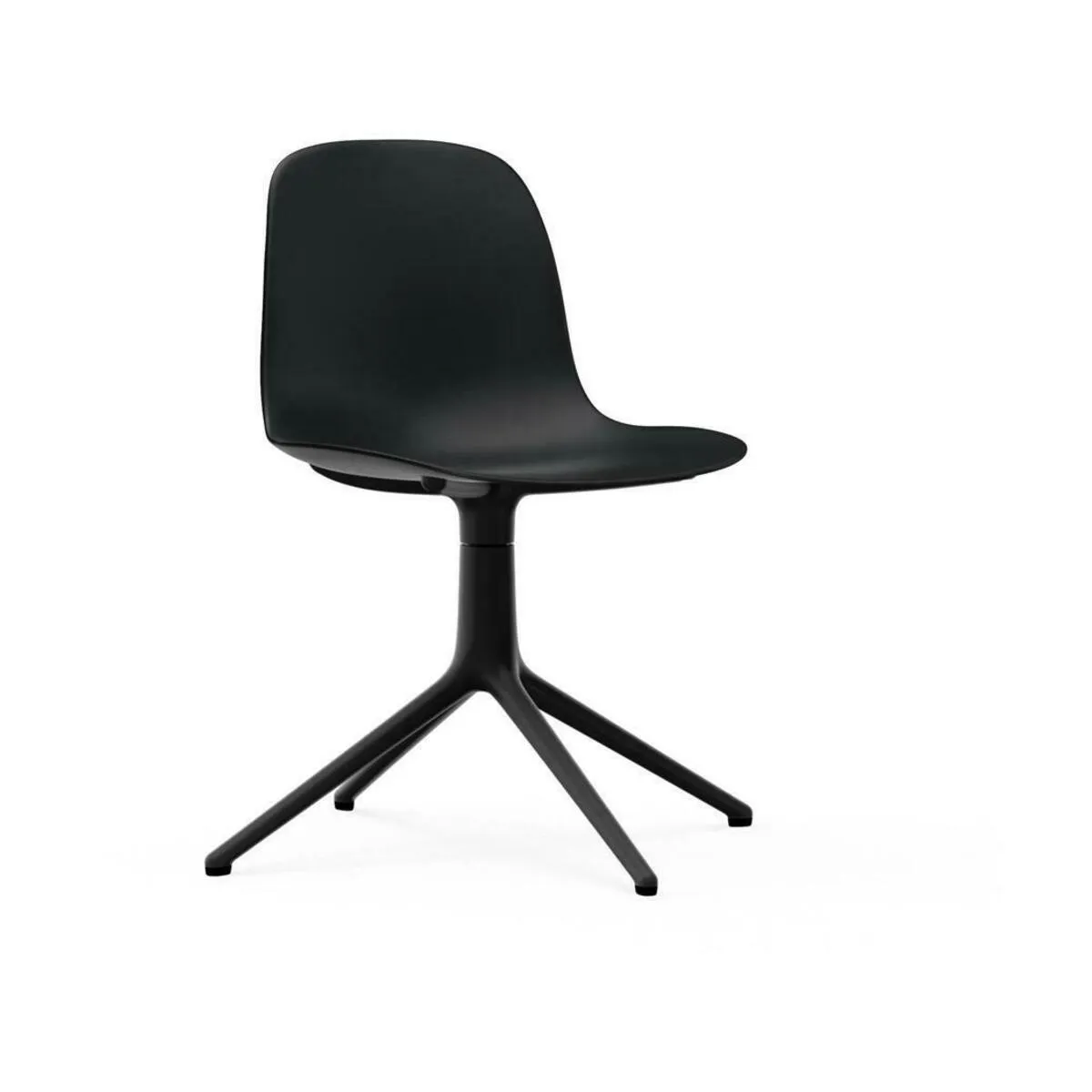 Chaise de bureau en polypropylène noire et base noireSwivel 4L noir