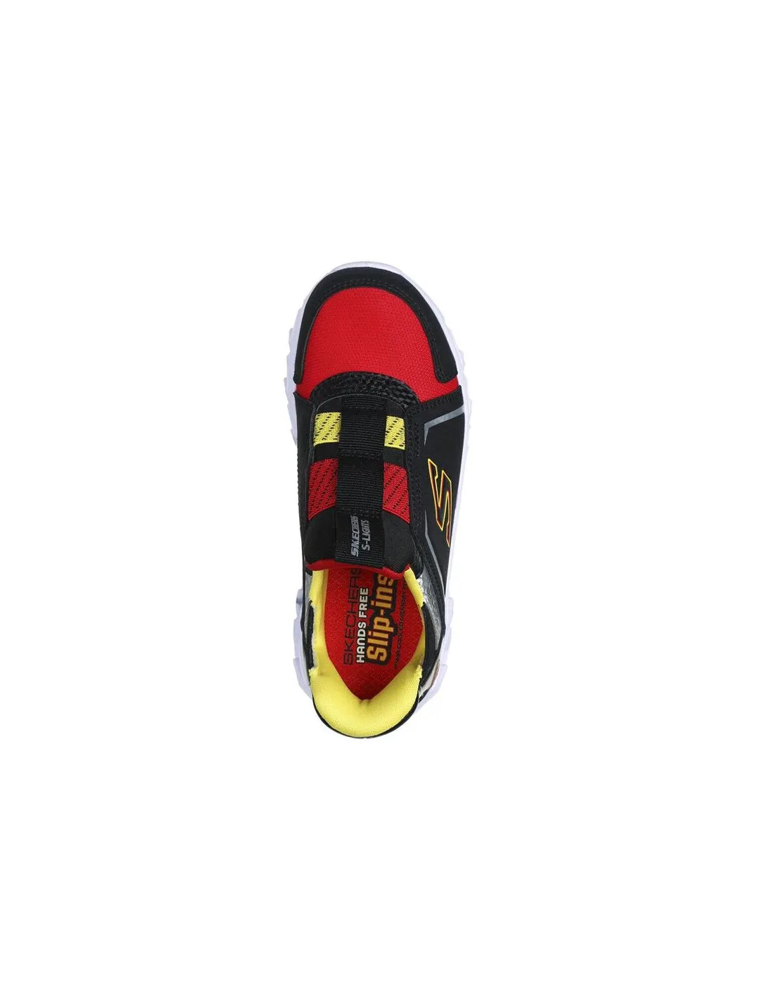 Chaussures Skechers Hypno-Flash 2.0 - Br Enfant Noir/Rouge/Jaune
