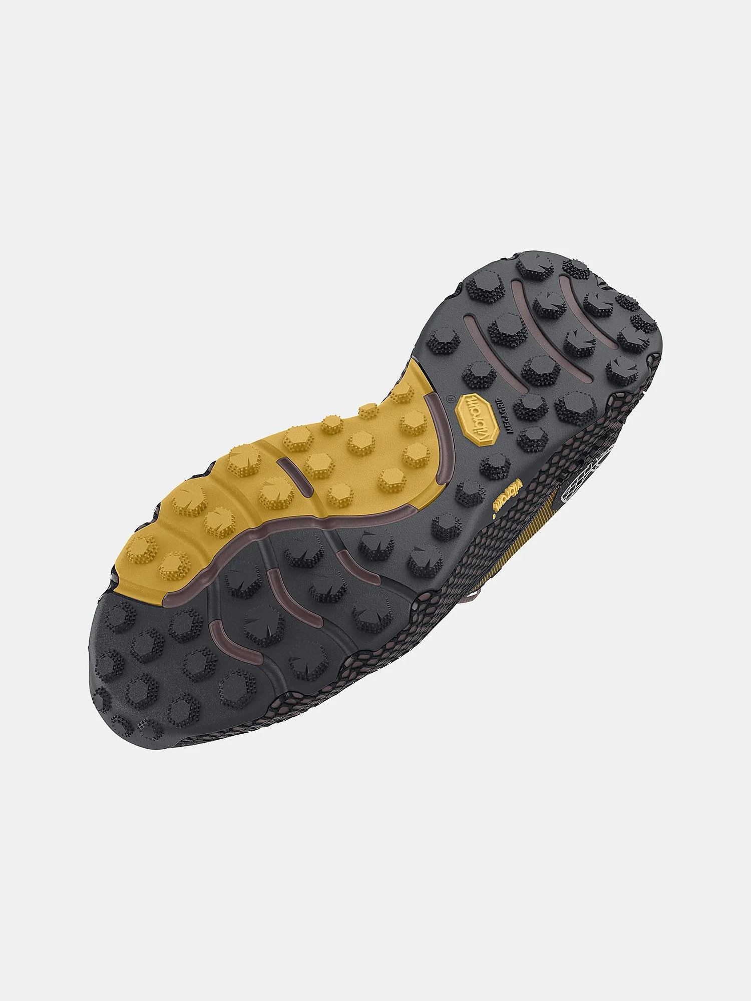 chaussures Under Armour Hovr DS Ridge Trail - Black/Gilded Yellow