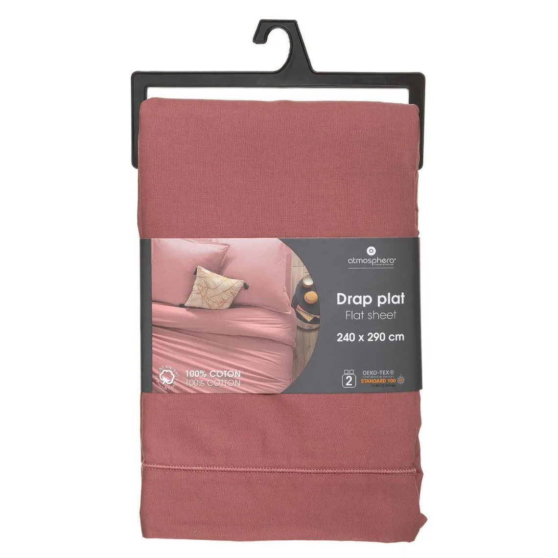 Drap Plat 2 Pièces Blush 240 x 290 | 3 Suisses