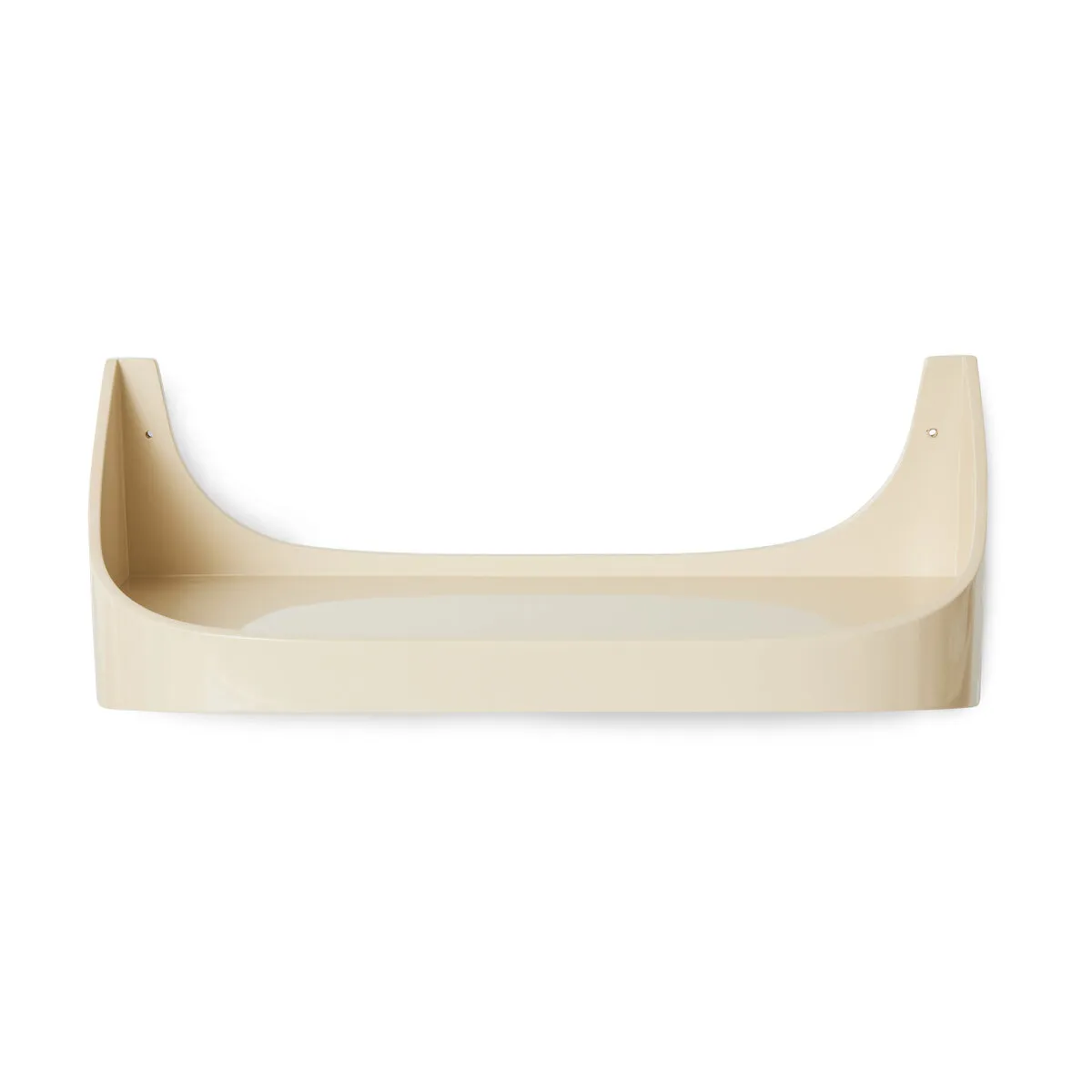 Etagère rétro en contre-plaqué crème 60 x 25 x 24 cm