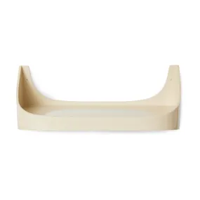 Etagère rétro en contre-plaqué crème 60 x 25 x 24 cm
