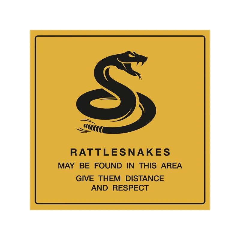 Panneau métal signalétique Rattlesnakes