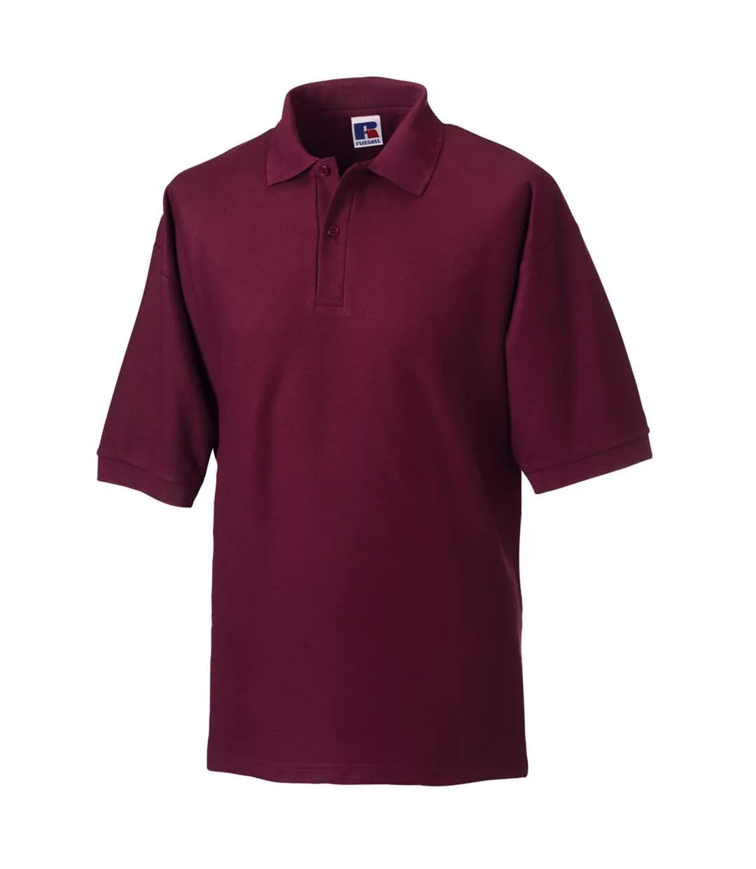 Polo à manches courtes homme bordeaux Russell