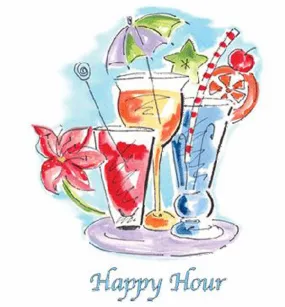 T-shirt HOMME manches courtes - Cocktail Happy Hours - couleur apparait au soleil -  6279 - blanc 