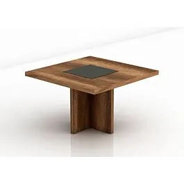 Table De Réunion Carrée OSCAR Z - Chêne / Gris
