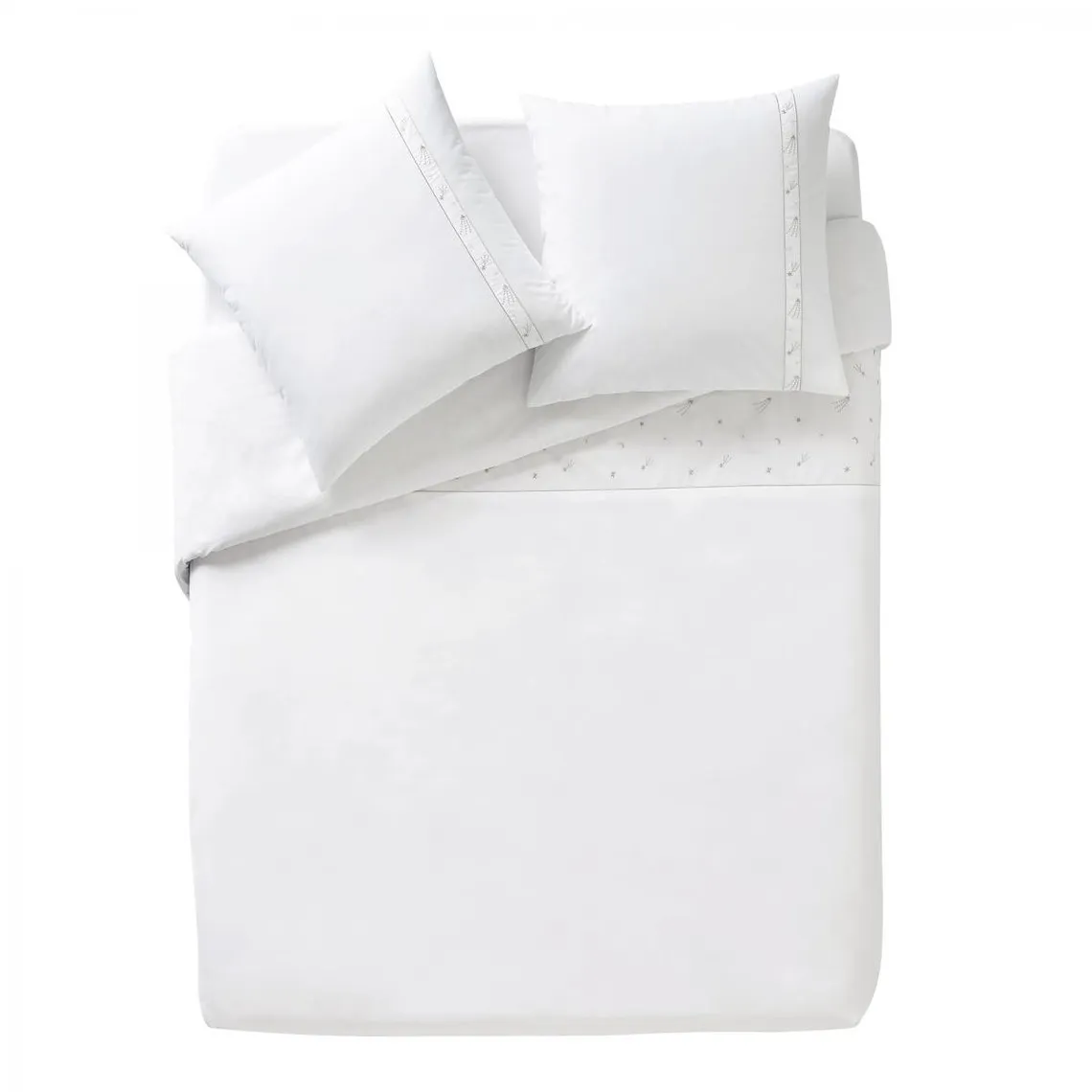 Taie d'oreiller percale de coton  Morphée - Blanc | 3 Suisses