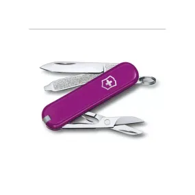 VICTORINOX Couteau Suisse fermant de poche multifonctions Porte Clé Classic SD Violet Tasty Grape